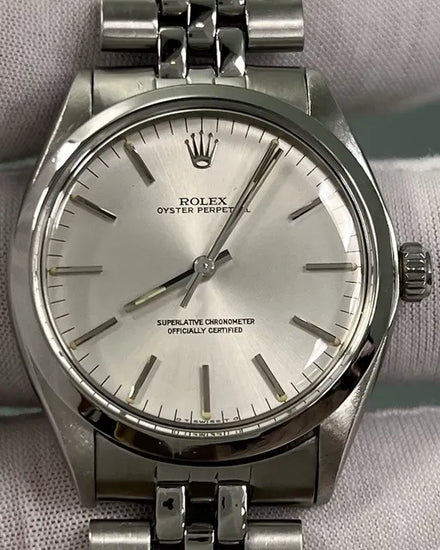 Rolex Oyster Perpetual 34MM Silver Dial Jubilee Barcelet (1002)