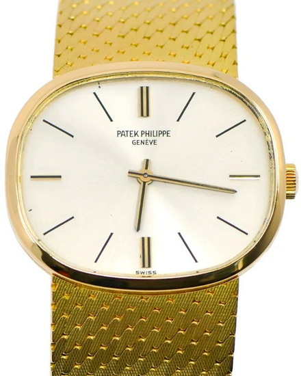 Patek Philippe Golden Ellipse 32MM Silver Dial Yellow Gold Bracelet (3545)