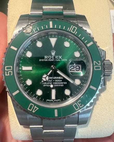 2019 Rolex Submariner Date “Hulk” 40MM Green Dial Oyster Bracelet (116610LV)