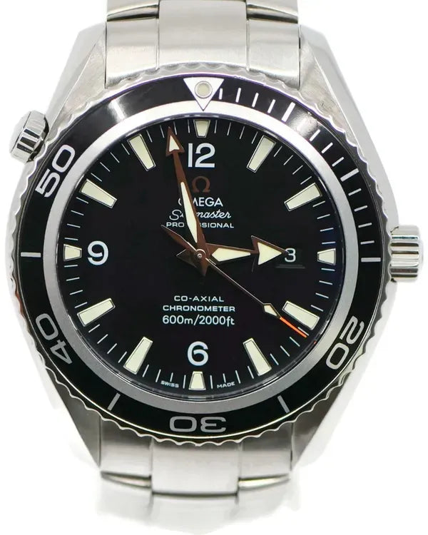 2008 Omega Seamaster Planet Ocean 600M 45MM Black Dial Steel Bracelet (2200.50.00)