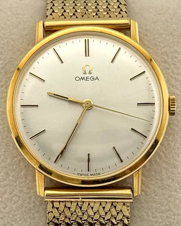 Omega Speedmaster Speed Classic 33MM Silver Dial Yellow Gold Bracelet (131026)