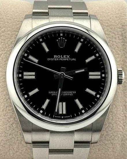 2023 Rolex Oyster Perpetual 41MM Black Dial Oyster Bracelet (124300)