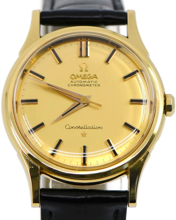 1962 Omega Constellation 34MM Champagne Dial Leather Strap (14381/2)