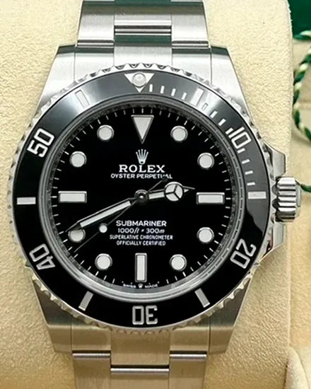 2022 Rolex Submariner No-Date 41MM Black Dial Oyster Bracelet (124060)