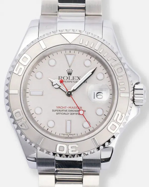2004 (F Serial) Rolex Yacht-Master 40MM Silver Dial Oyster Bracelet (16622)