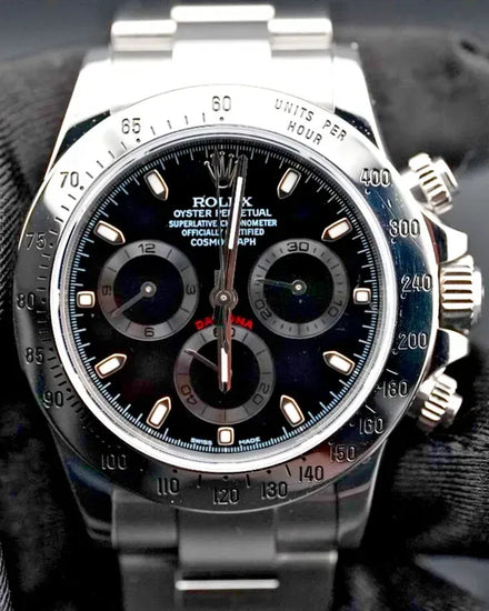 2009 Rolex Cosmograph Daytona 40MM Black Dial Oyster Bracelet (116520)