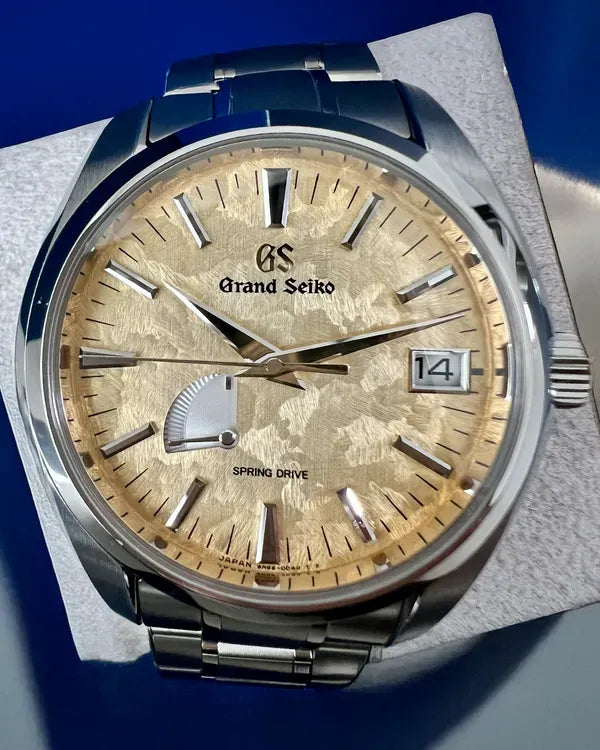 2025 Grand Seiko Heritage "Ginza" L. E. 41MM Yellow Dial Titanium Bracelet (SBGA503)