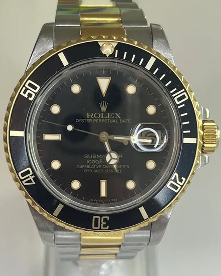 Rolex Submariner Date 40MM Black Dial Two-Tone Oyster Bracelet (16803)