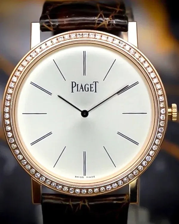 Piaget Altiplano 38MM Silver Dial Leather Strap (G0A36125)