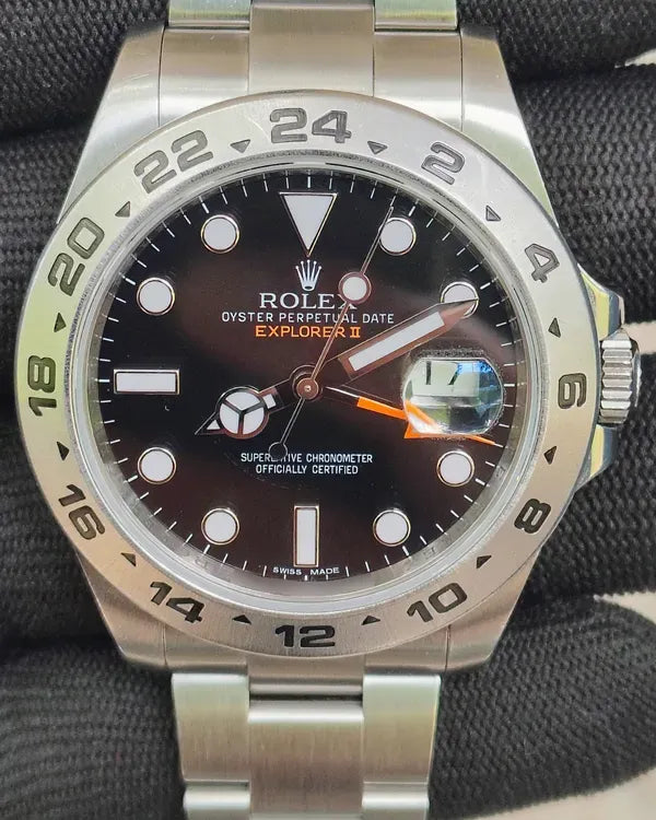 Rolex Explorer II 42MM Black Dial Oyster Bracelet (216570)
