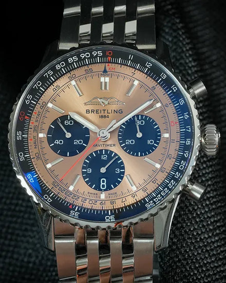 Breitling Navitimer B01 Chronograph 43MM Bronze Dial Steel Bracelet (AB0138)