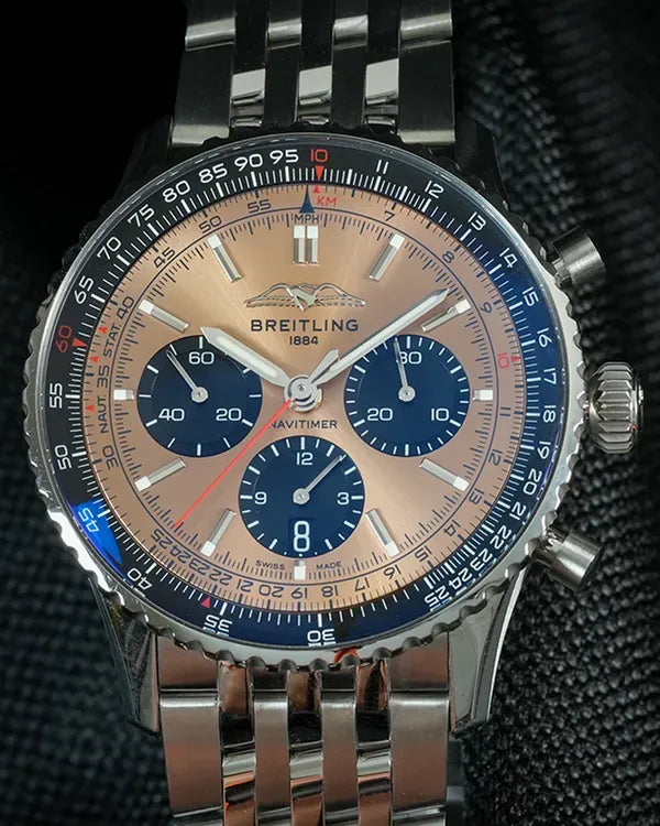 Breitling Navitimer B01 Chronograph 43MM Bronze Dial Steel Bracelet (AB0138)
