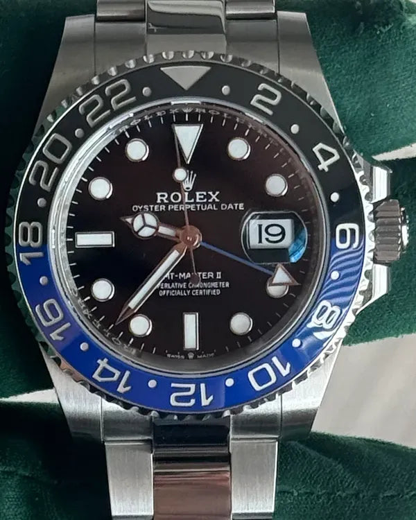2024 Rolex GMT-Master II "Batman" 40MM Black Dial Oyster Bracelet (126710BLNR)