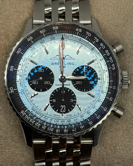 2023 Breitling Navitimer 43MM Blue Dial Steel Bracelet (AB0138241C1A1)