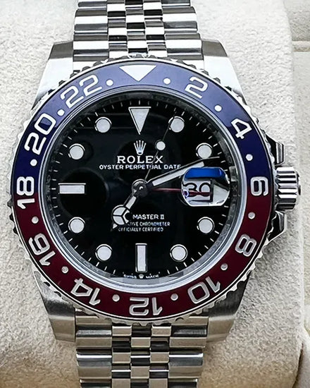 2022 Rolex GMT-Master II "Pepsi" 40MM Black Dial Jubilee Bracelet (126710BLRO)