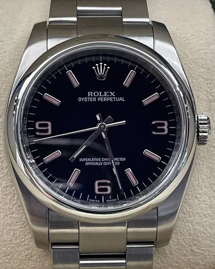 Rolex Oyster Perpetual 36MM Black Dial Oyster Bracelet (116000)