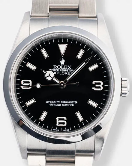 2004 (F Serial) Rolex Explorer 36MM Black Dial Oyster Bracelet (114270)