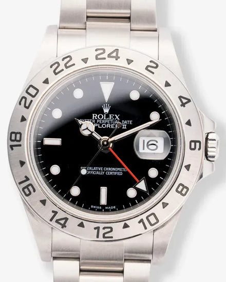 2005 (F Serial) Rolex Explorer II 40MM Black Dial Oyster Bracelet (16570)