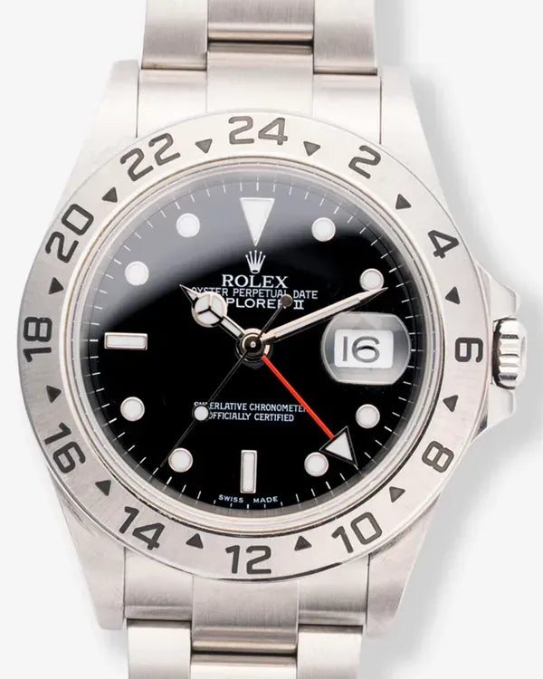 2005 (F Serial) Rolex Explorer II 40MM Black Dial Oyster Bracelet (16570)