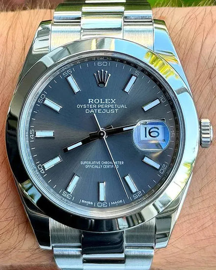 Rolex Datejust 41MM Slate Dial Oyster Bracelet (126300)