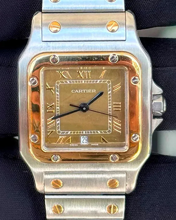 Cartier Santos Galbée 29MM Quartz Bronze Dial Two-Tone Bracelet (187901)