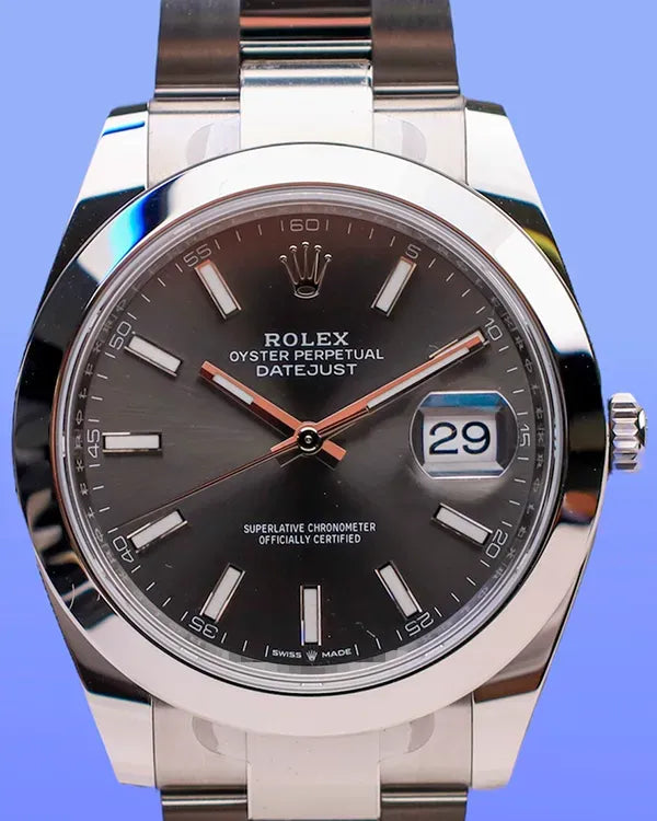 2025 Rolex Datejust 41MM Slate Dial Oyster Bracelet (126300)