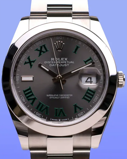 2025 Rolex Datejust "Wimbledon" 41MM Slate Dial Oyster Bracelet (126300)