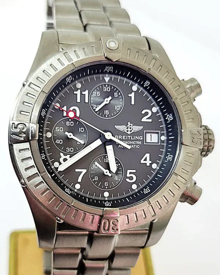 Breitling Avenger 44MM Grey Dial Titanium Bracelet (E13360)