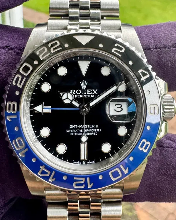 2022 Rolex GMT-Master II "Batgirl" 40MM Black Dial Jubilee Bracelet (126710BLNR)