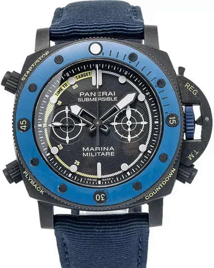 2023 Panerai Submersible Forze Speciali L.E. 47MM Black Dial Textile Strap (PAM02239)