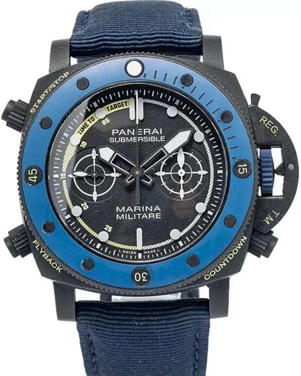 2023 Panerai Submersible Forze Speciali L.E. 47MM Black Dial Textile Strap (PAM02239)