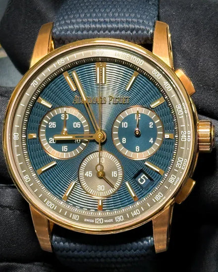 2024 Audemars Piguet Code 11.59 41MM Blue Dial Textile Strap (26393OR.OO.A348KB.01)