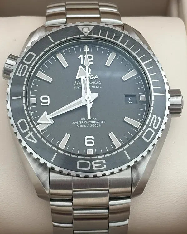 2025 Omega Seamaster Planet Ocean 600M 43.5MM Grey Dial Steel Bracelet (215.32.44.21.01.002)