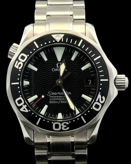 Omega Seamaster Diver 300M 36.25MM Black Dial Steel Bracelet (2252.50.00)