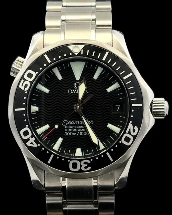 (SR) Omega Seamaster Diver 300M 41MM Quartz Black Dial Steel Bracelet (2264.50.00)