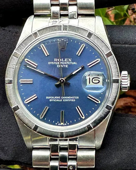 Rolex Oyster Perpetual Date 34MM Blue Dial Jubilee Bracelet (1501)