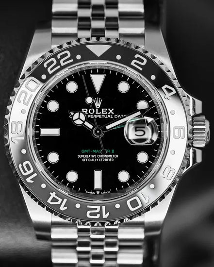 2025 Rolex GMT-Master II "Bruce Wayne" 40MM Black Dial Jubilee Bracelet (126710GRNR)