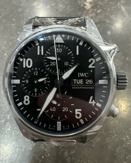 2025 IWC Schaffhausen Pilot Top Gun 41MM Black Dial Textile Strap (IW388106)