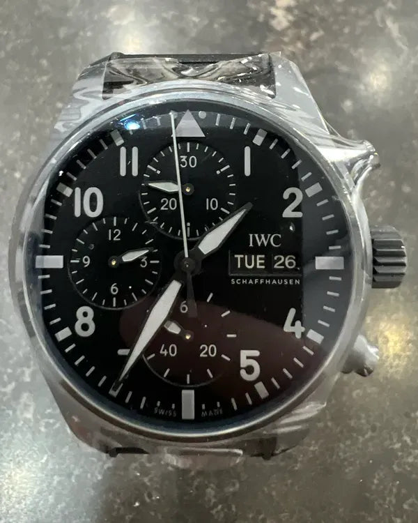 2025 IWC Schaffhausen Pilot Top Gun 41MM Black Dial Textile Strap (IW388106)