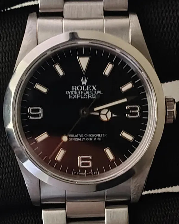 Rolex Explorer 36MM Black Dial Oyster Bracelet (114270)