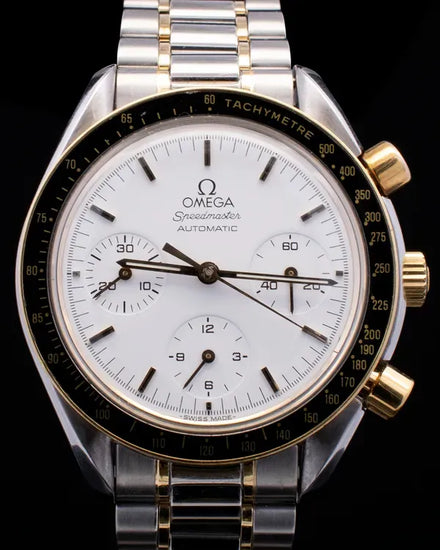 Omega Speedmaster Reduced 39MM White Dial Two-Tone Steel Bracelet (3310.20.00)