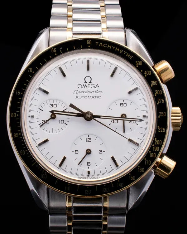 Omega Speedmaster Reduced 39MM White Dial Two-Tone Steel Bracelet (3310.20.00)
