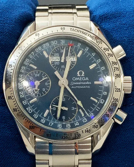 Omega Speedmaster Day-Date 39MM Blue Dial Steel Bracelet (3523.80.00)