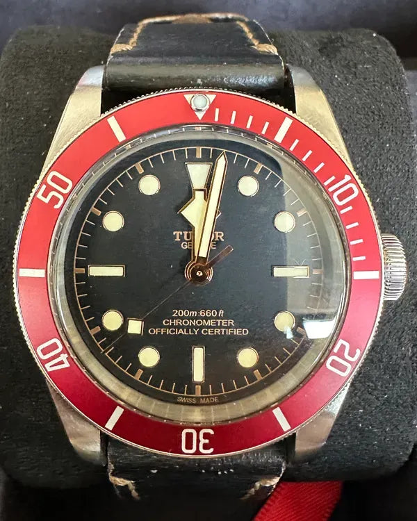 2018 Tudor Black Bay 41MM Black Dial Leather Strap (79230R)