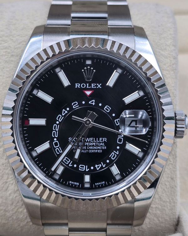 2022 Rolex Sky-Dweller 42MM Black Dial Oyster Bracelet (326934)