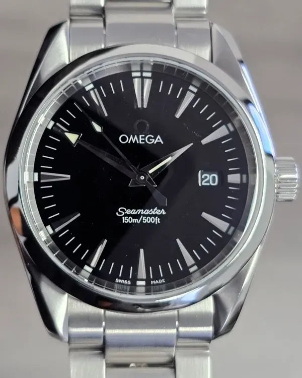Omega Seamaster 39MM Quartz Black Dial Steel Bracelet (2518.50)