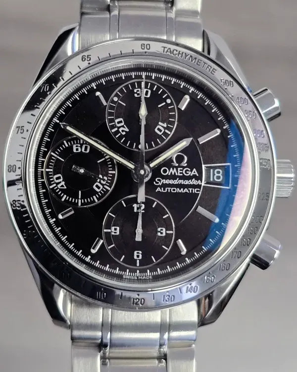 Omega Speedmaster Date 39MM Black Dial Steel Bracelet (3513.50.00)