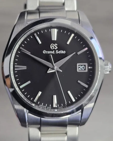 2024 Grand Seiko Heritage 37MM Quartz Black Dial Steel Bracelet (SBGX261)