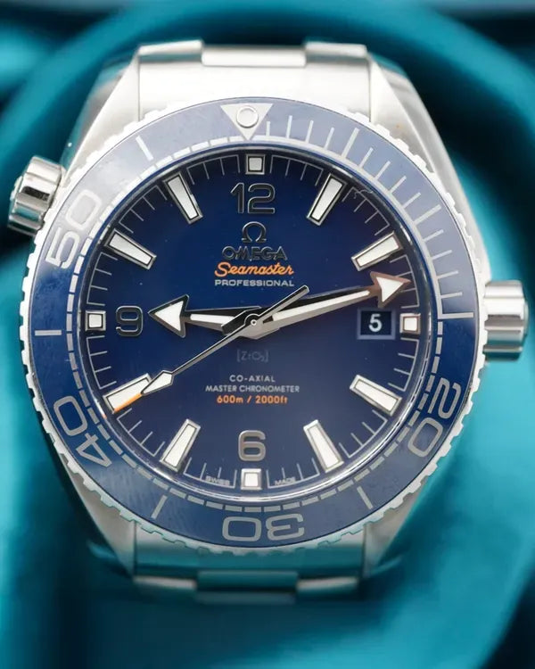 2024 Omega Seamaster Planet Ocean 600M 43.5MM Blue Dial Rubber Strap (215.30.44.21.03.001)