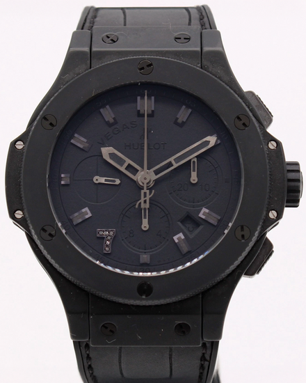 Hublot Big Bang "Las Vegas" L.E. 44MM Black Dial Leather Strap (301.CI.1110.HR.LVB17)